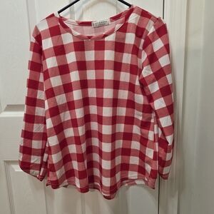 Jon & Anna Red and White Checkered Blouse
